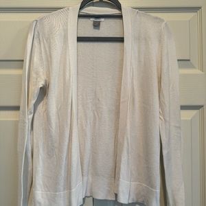 Old Navy White Lightweight Open-Front Cardigan